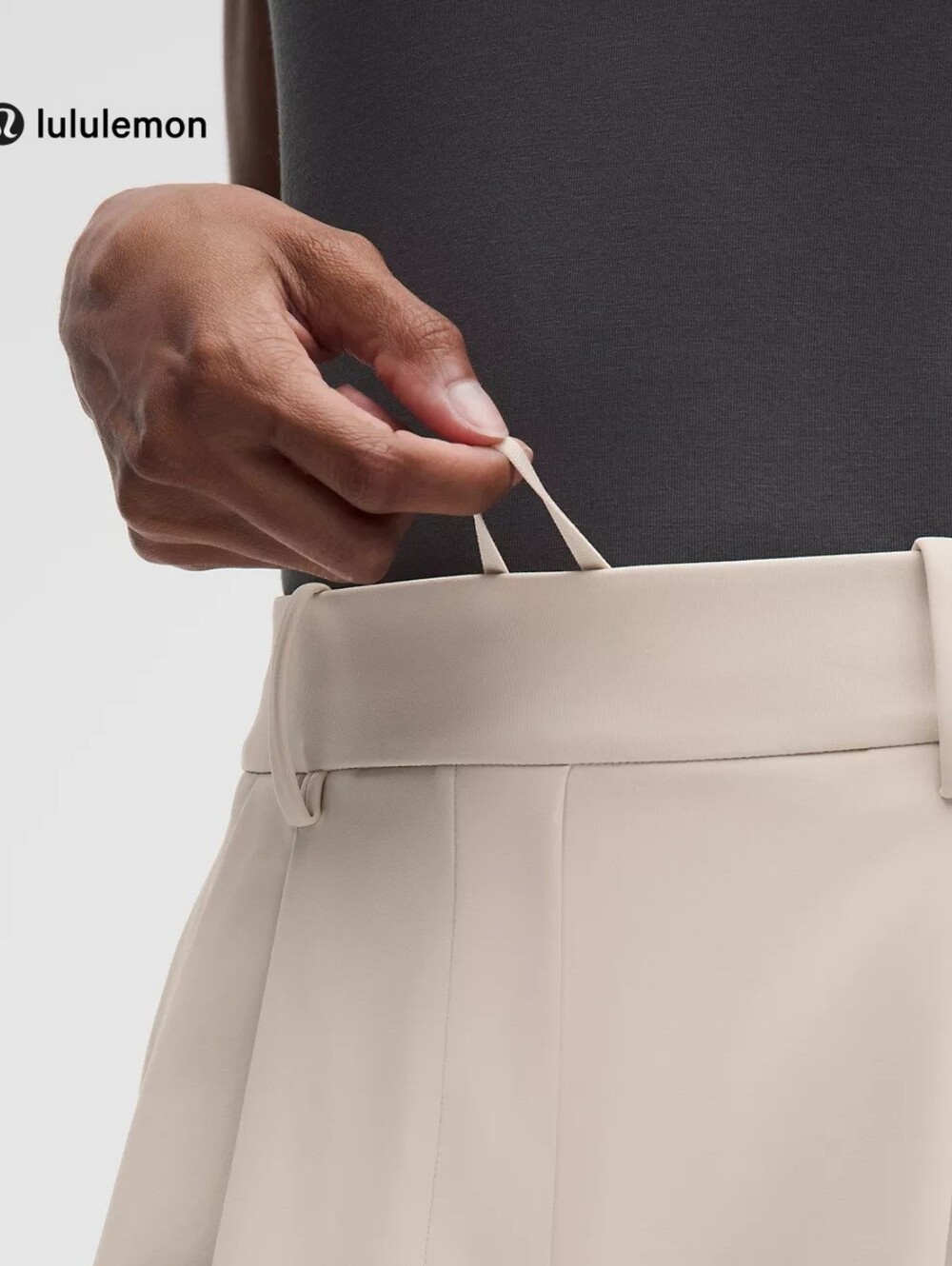 LULULEMON DAYDRIFT HIGH RISE WIDE LEG TROUSER - SHORT | WOMEN'S | COLOR SAND - Picture 5 of 11